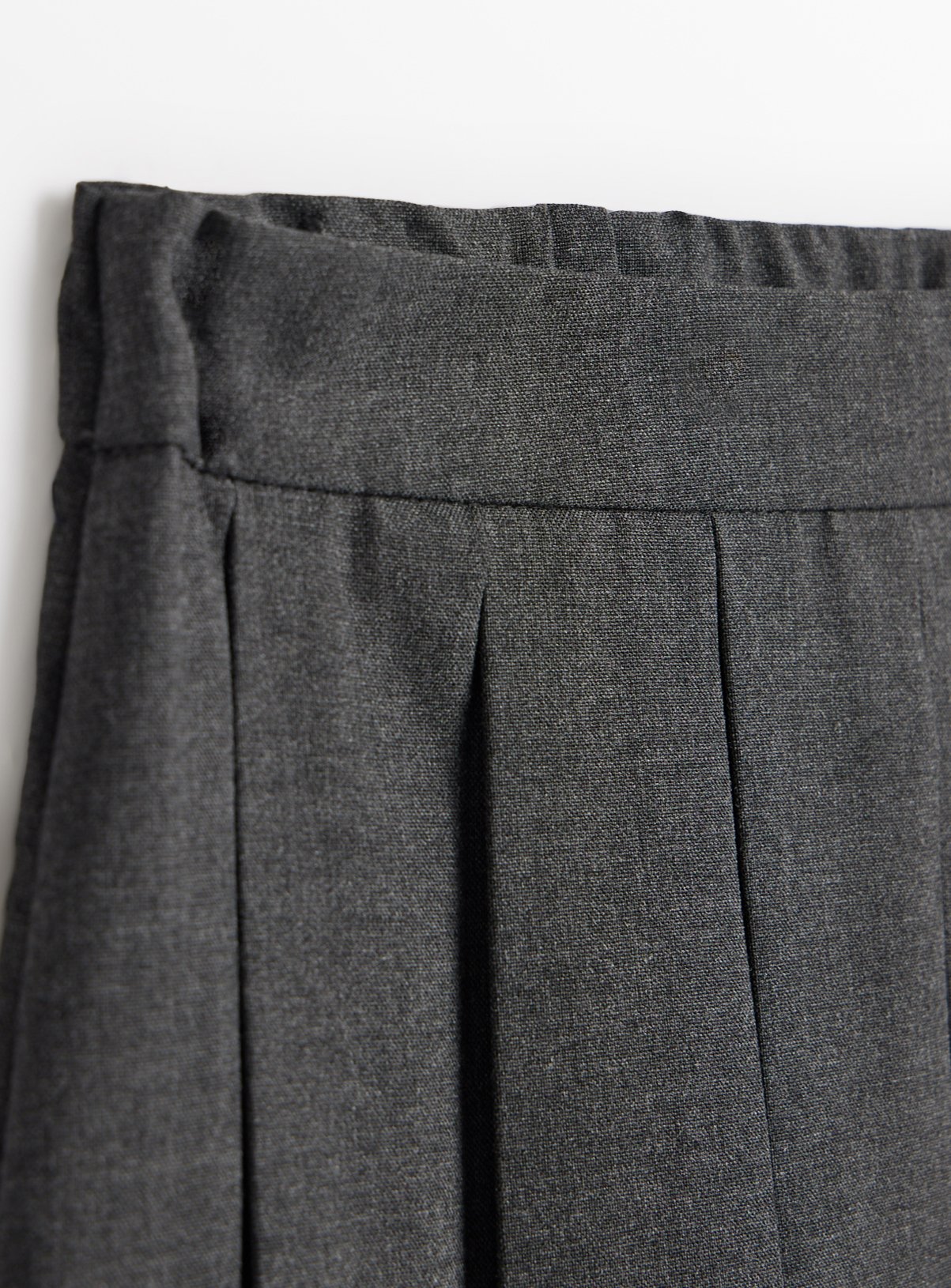2 Pack Grey Permanent Pleat Skirts Generous Fit 3 years - Image 2 thumbnail