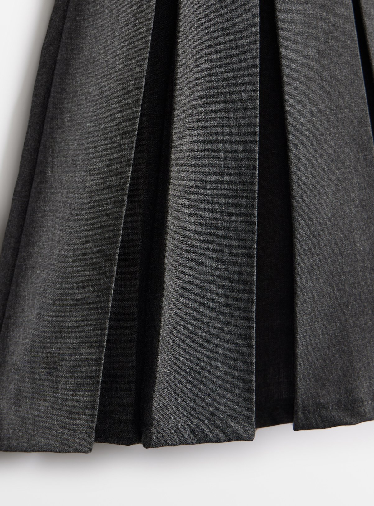 2 Pack Grey Permanent Pleat Skirts Generous Fit 3 years - Image 3 thumbnail