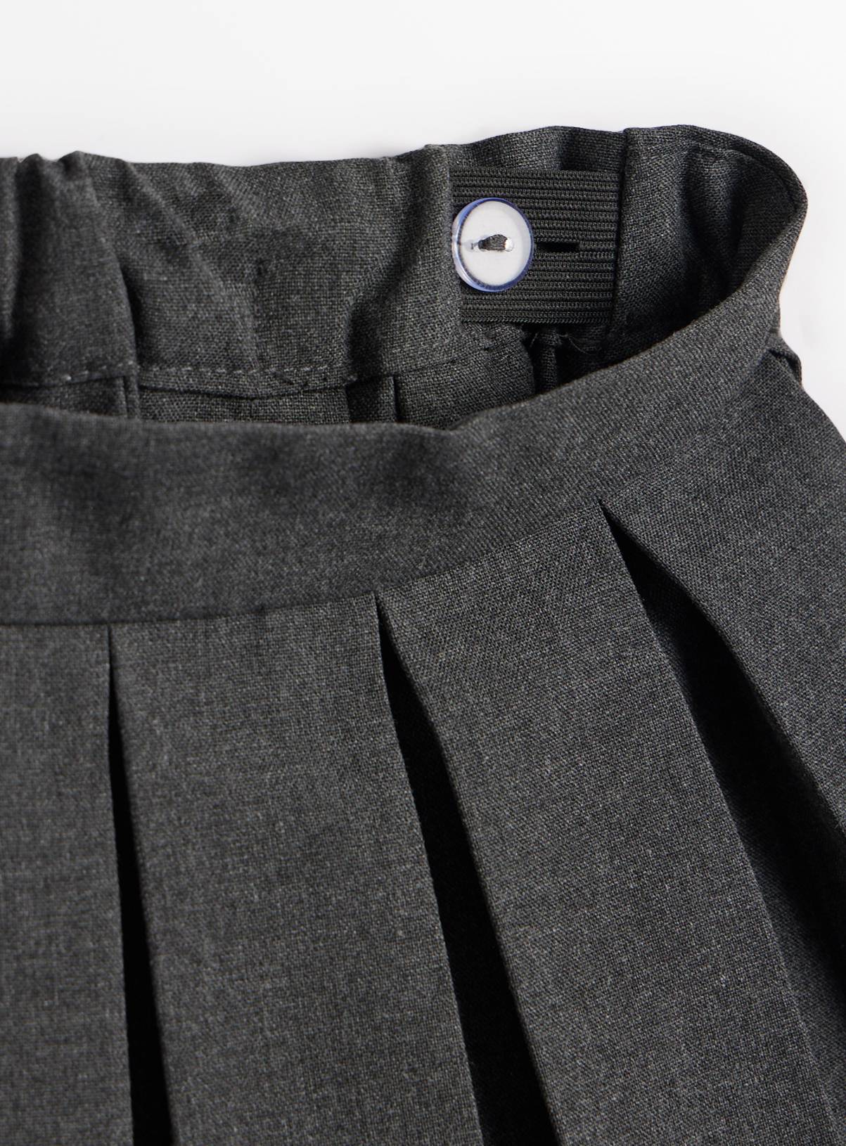 2 Pack Grey Permanent Pleat Skirts Generous Fit 3 years - Image 4