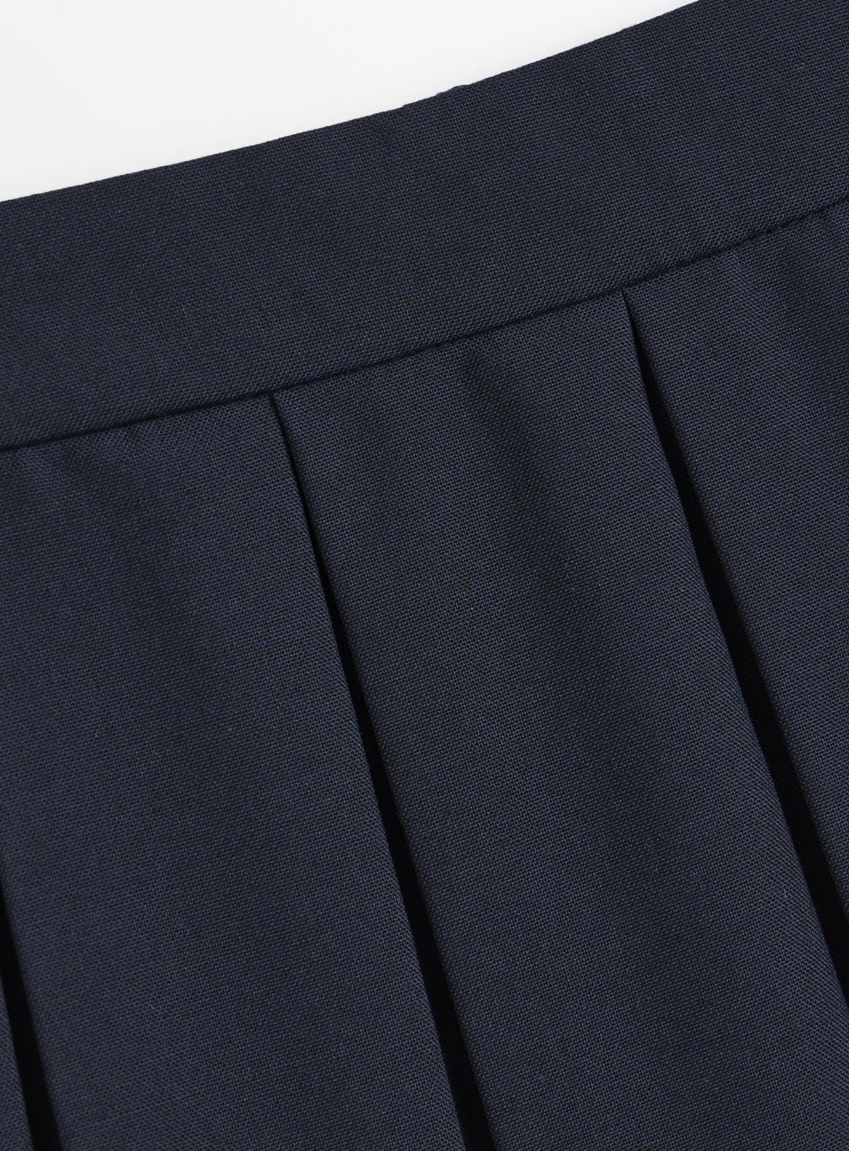 2 Pack Navy Permanent Pleat Skirts Generous Fit 9 years - Image 3 thumbnail