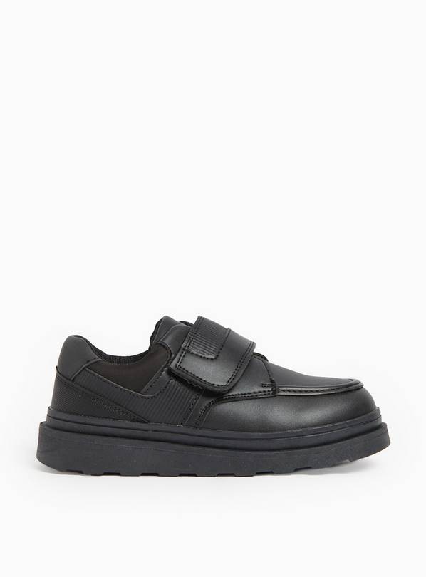 Black Faux Leather Strap School Shoes  9 Infant