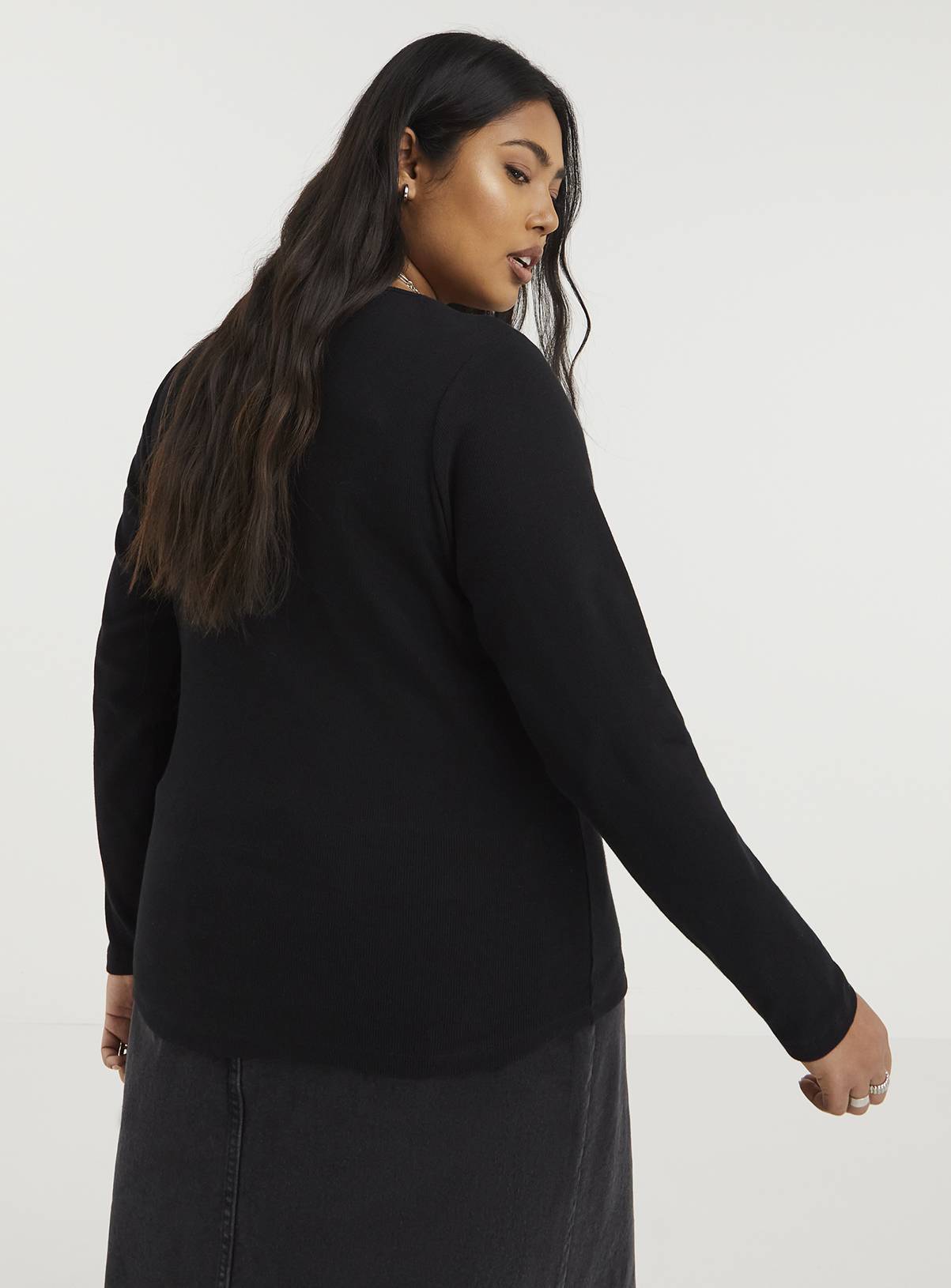 SIMPLY BE Cut Out Ribbed Top 26 - Image 2