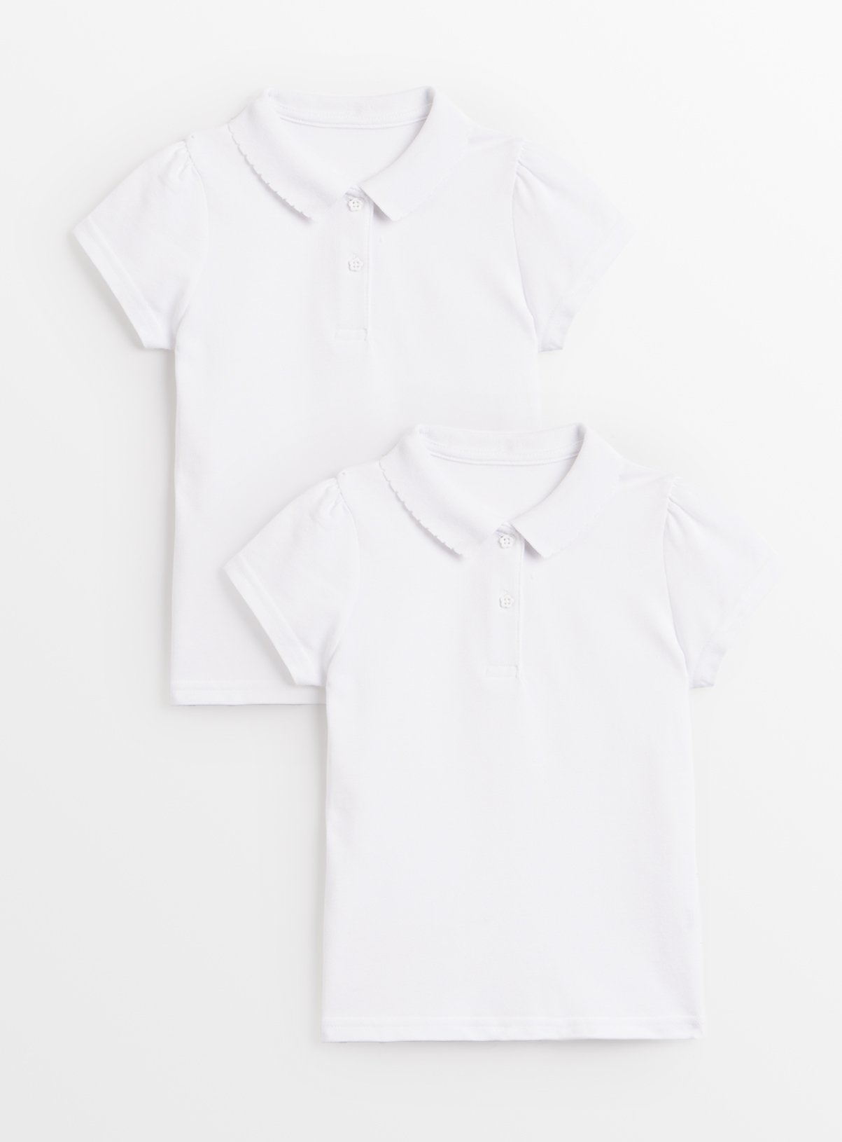 White Perfect White Polo Tops 2 Pack 6 years