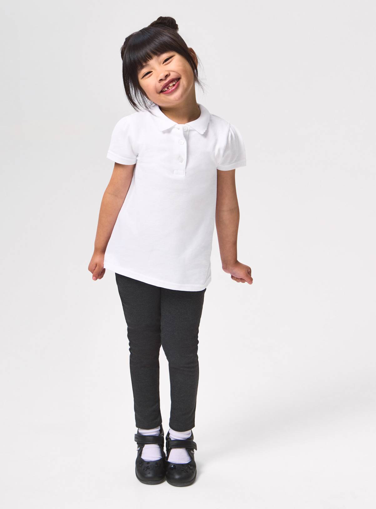 White Cotton Perfect White Polo Shirts 2 Pack 9 years - Image 1