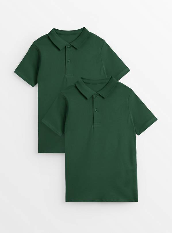 Green Unisex Polo Shirt 2 Pack 3 years