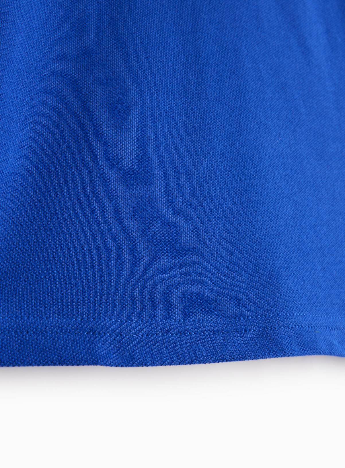 2 Pack Denim Blue Unisex Polo Shirts 5 years - Image 4