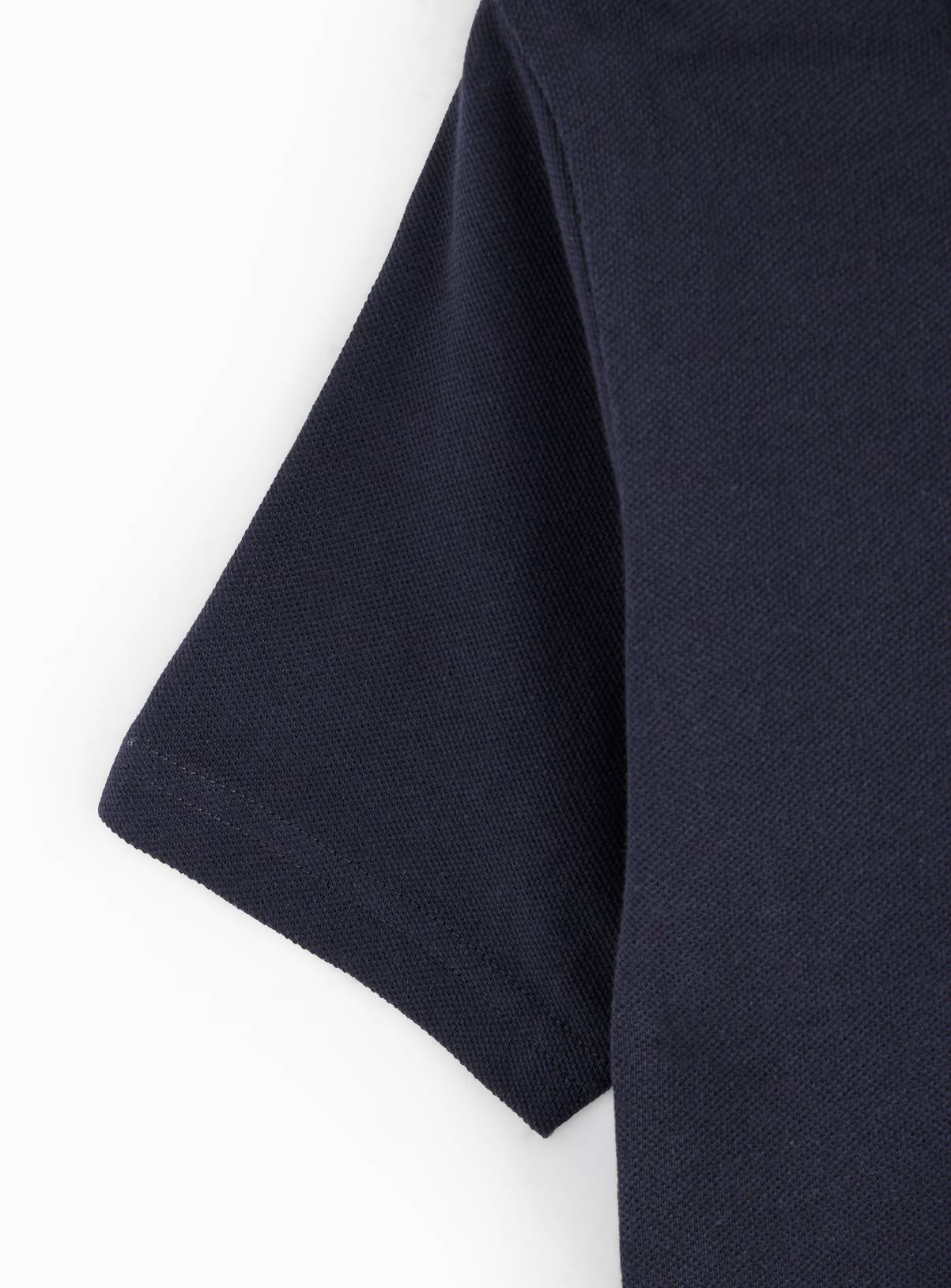 2 Pack Navy Unisex Polo Shirts 9 years - Image 4