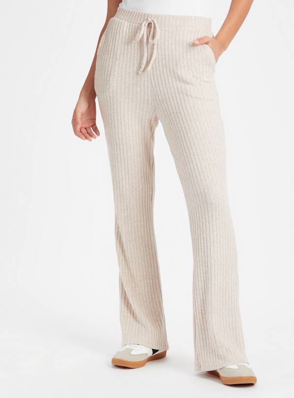 SOFT TOUCH RIBBED PANTS - Gray marl