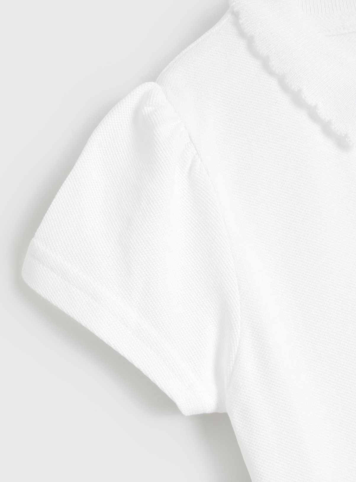 2 Pack White Embroidered Polo Shirts 7 years - Image 6 thumbnail