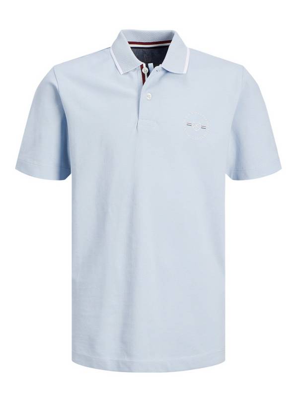 JACK & JONES JUNIOR Blue Shield Short Sleeve Polo Junior 14 years