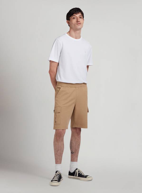 Cargo drawstring hot sale shorts