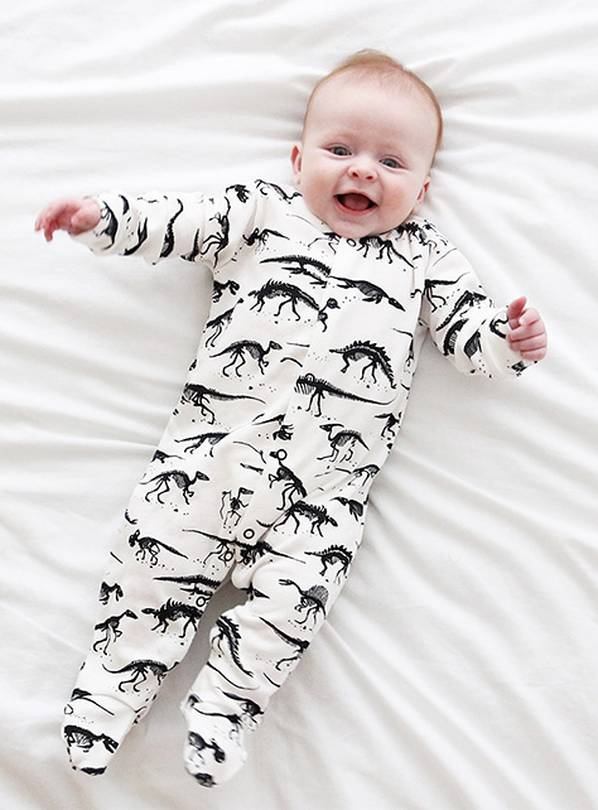 FRED & NOAH Milk Dino Sleepsuit 0-3 Month