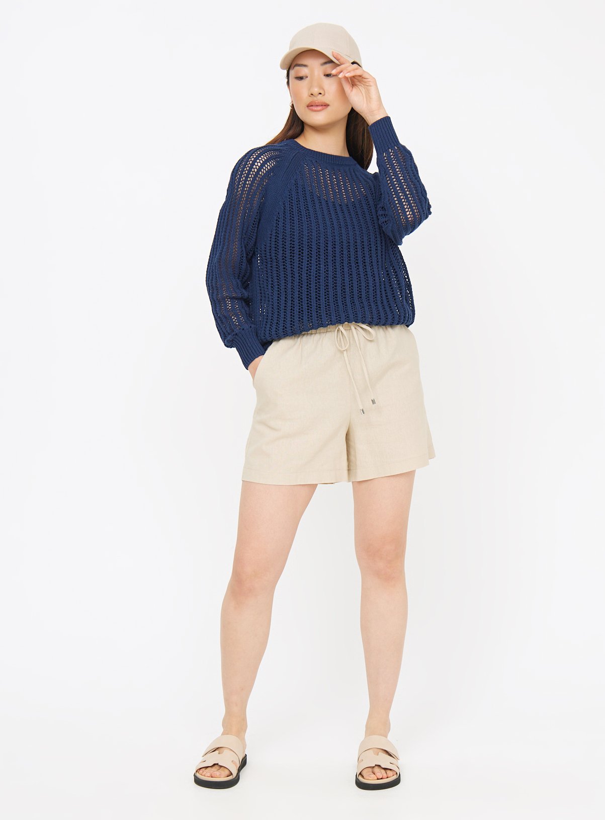 Navy Stitch Crew Neck Jumper 18 - Image 2 thumbnail