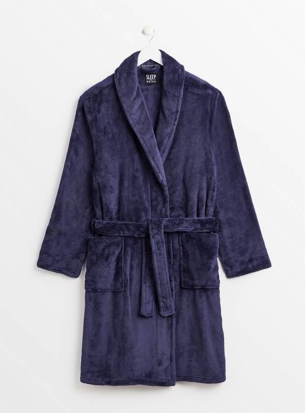 Navy Soft Fleece Dressing Gown XXL