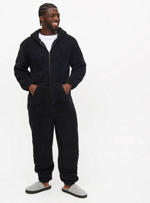 Mini Me Black Borg Fleece All-In-One  L