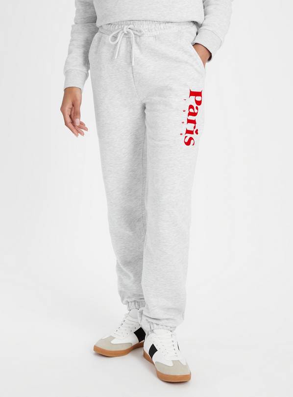 Grey Marl Paris Joggers  M