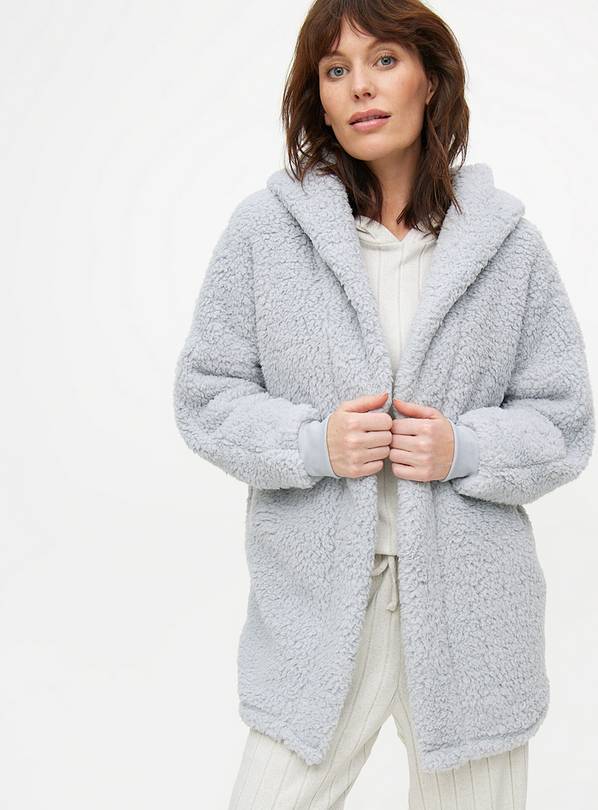 Grey Borg Hooded Lounge Cardigan 8