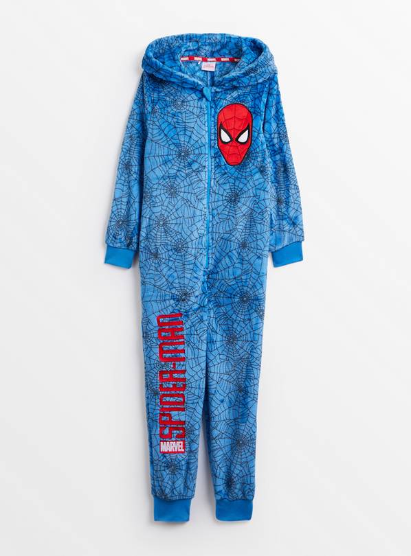 Marvel Spider-Man Blue Printed All-In-One 4-5 years