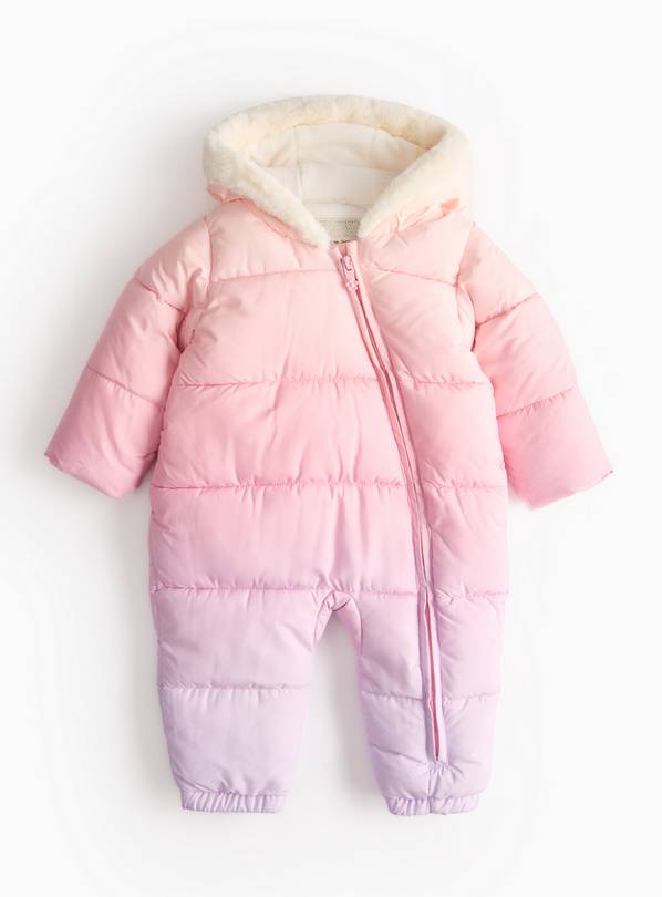 Pink & Purple Ombre Snowsuit 9-12 months