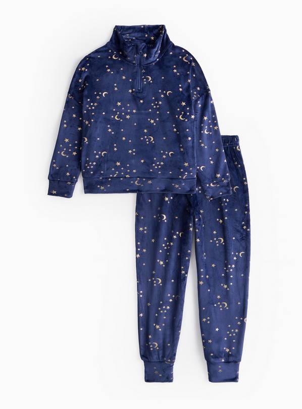 Mini Me Kids' Navy & Gold Star Lounge Pyjamas 4-5 years