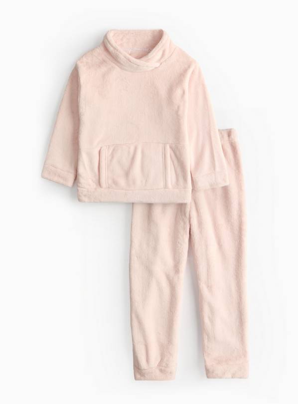 Mini Me Pink Embossed Stripe Funnel Neck Pyjamas 3-4 years