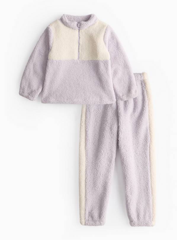 Lilac Borg Fleece Lounge Set 4-5 years