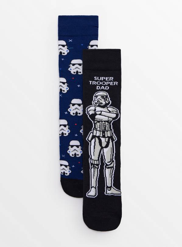 Buy Star Wars Father's Day Ankle Socks 2 Pack 6-8.5 | Socks | Argos