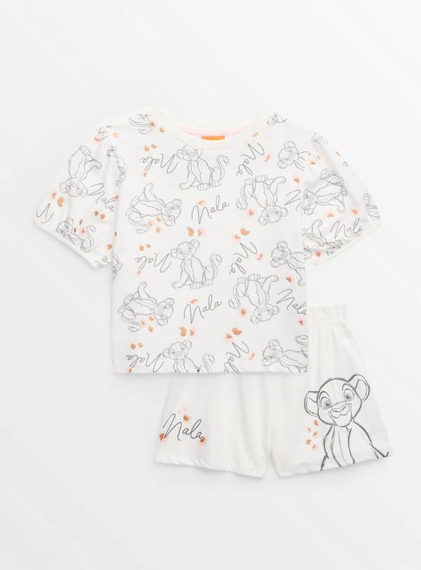 Disney The Lion King Cream Shortie Pyjamas 7-8 years