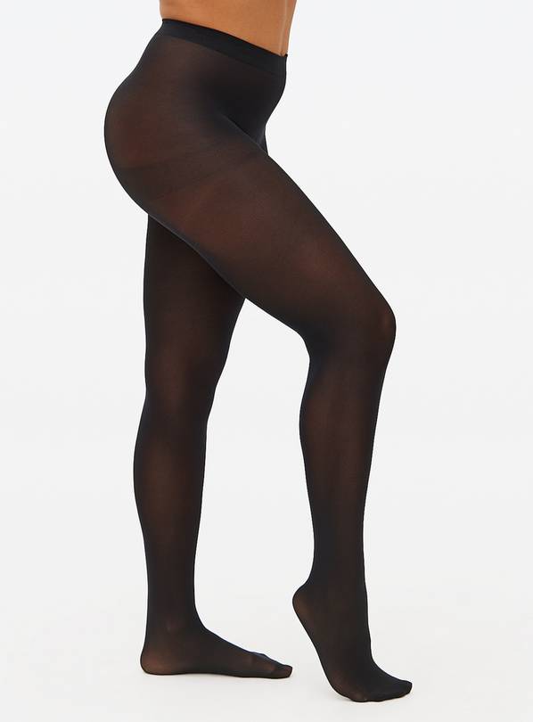 Black 60 Denier Opaque Tights 3 Pack  L