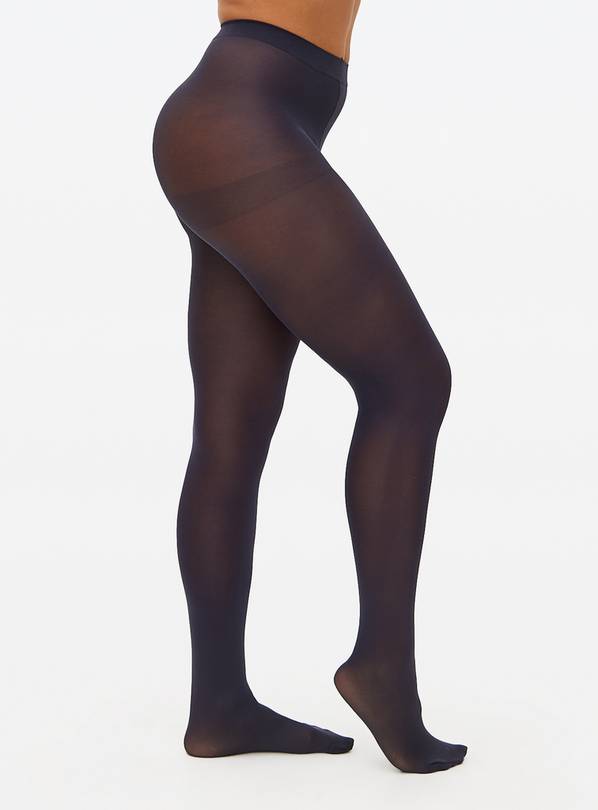 Navy 60 Denier Opaque Tights 3 Pack  S