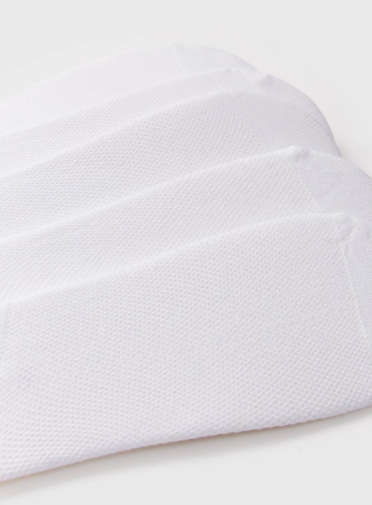 White Mesh Footsies 5 Pack 4-6 - Image 2