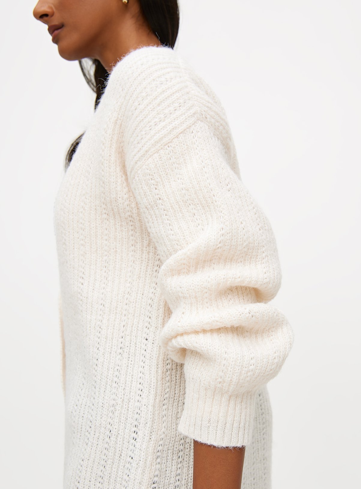 Cream Pointelle Button-Through Cardigan 16 - Image 2 thumbnail