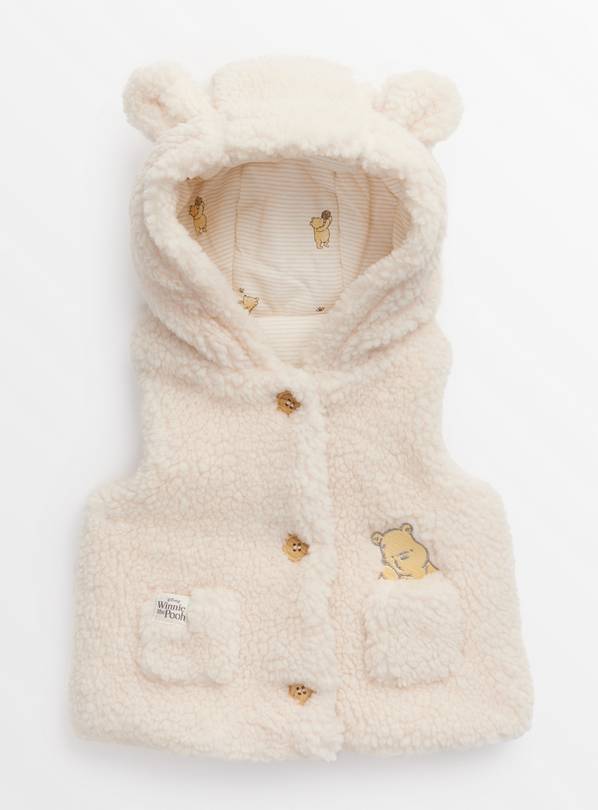 Winnie The Pooh Cream Borg Gilet 18-24 months