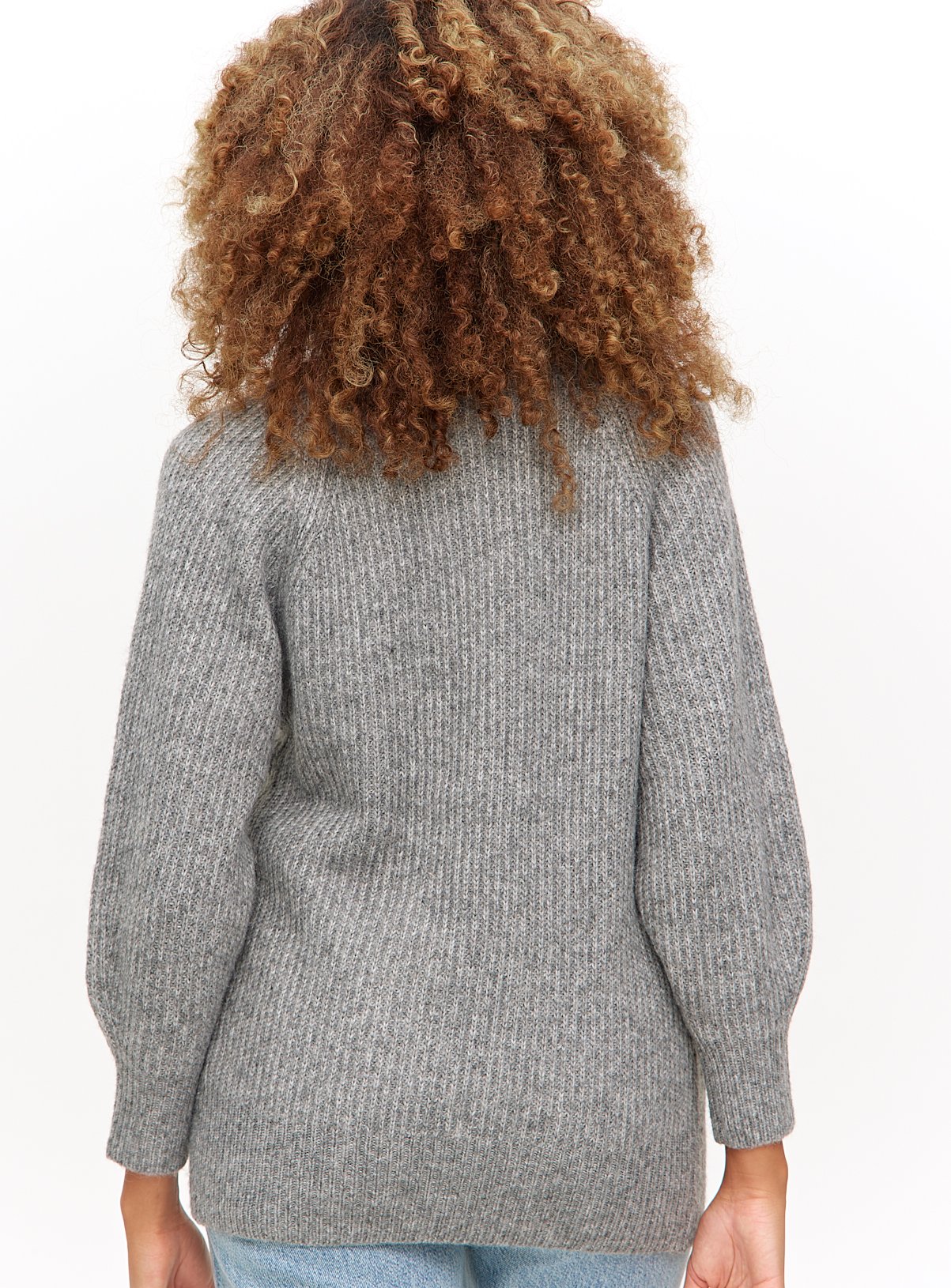 Grey Longline Slouch Cardigan S - Image 4 thumbnail