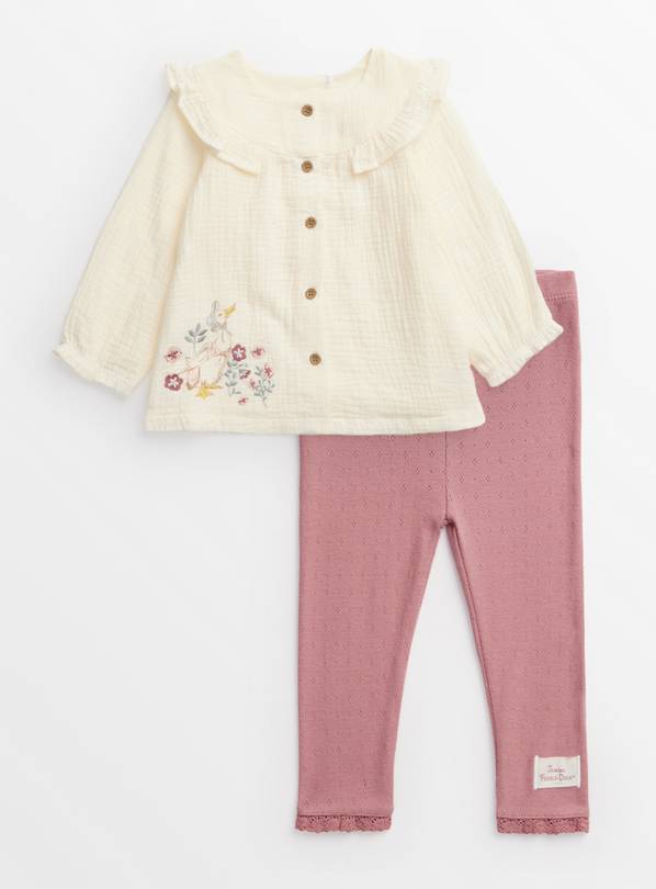 Jemima Puddle-Duck Blouse & Pink Leggings Set 12-18 months