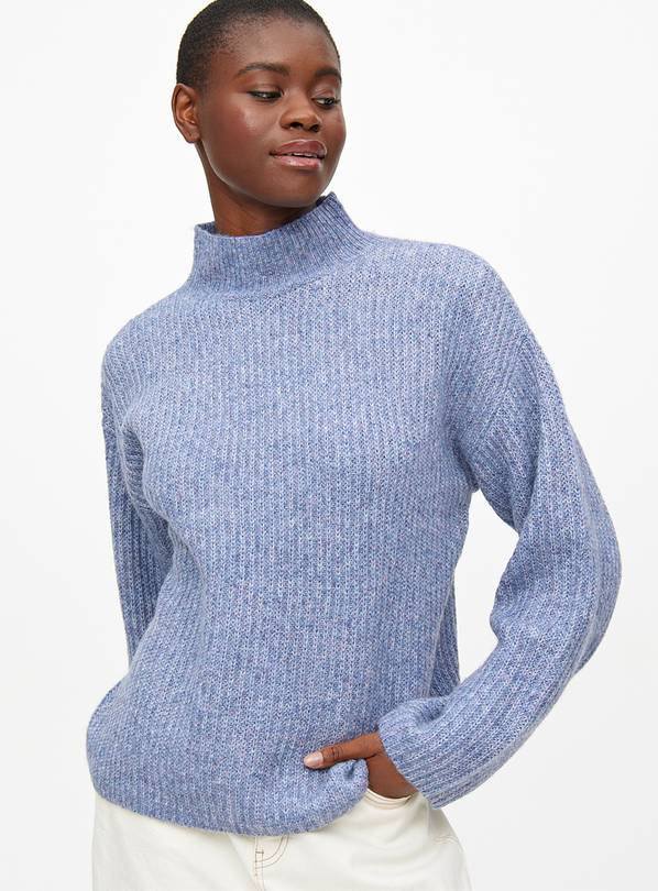 Blue High Neck Jumper 12