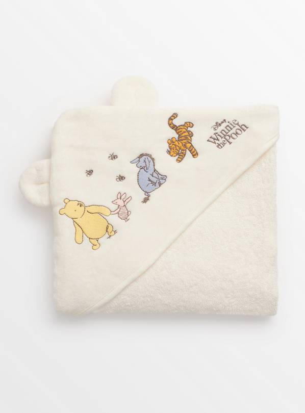 Disney Winnie The Pooh Cream Hooded Towel One Size