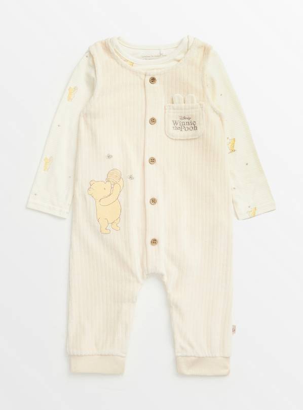 Disney Winnie The Pooh Dungarees & Bodysuit Set 12-18 months