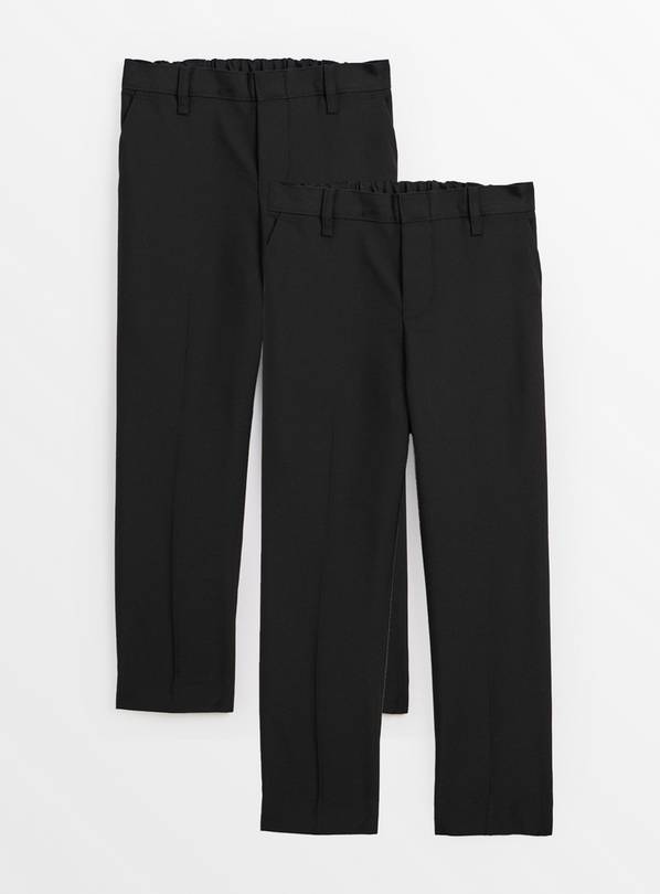 Black Dress With Ease Reinforced Trousers 2 Pack 10 years