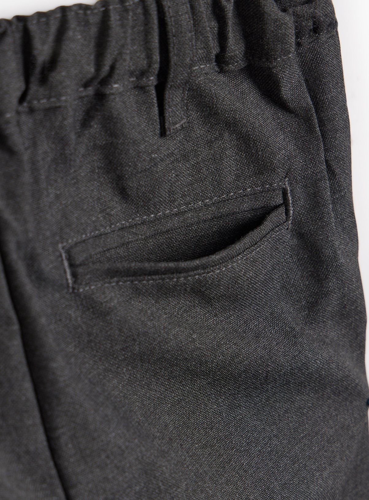 2 Pack 'Dress with Ease' Grey Trousers with Reinforced Knees & Extendable Hems 9 years - Image 4 thumbnail