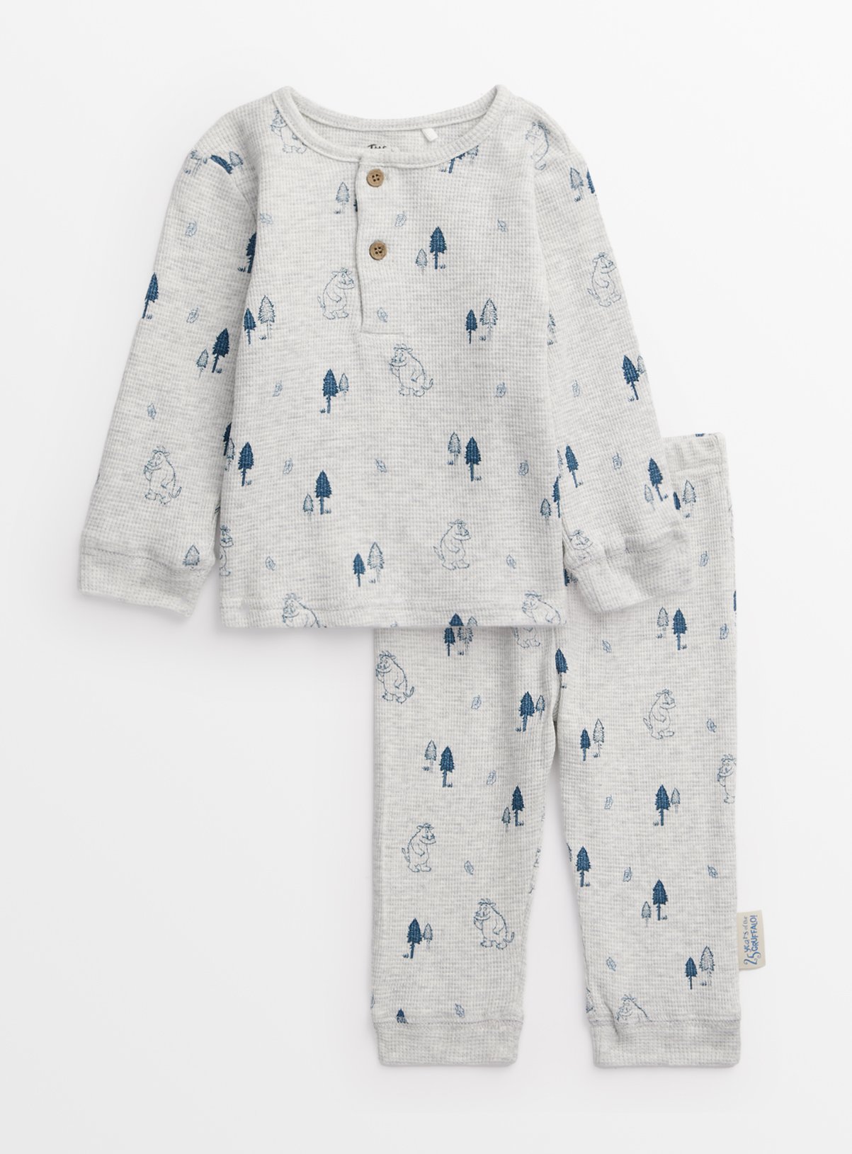 Gruffalo Grey Waffle Pyjamas 18-24 months