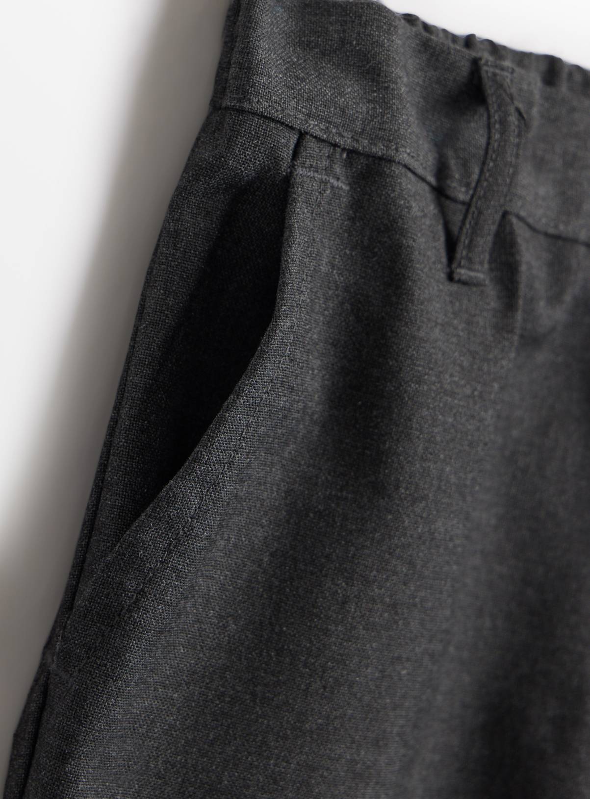 4 Pack Grey Trousers with Reinforced Knees & Extendable Hems 8 years - Image 3