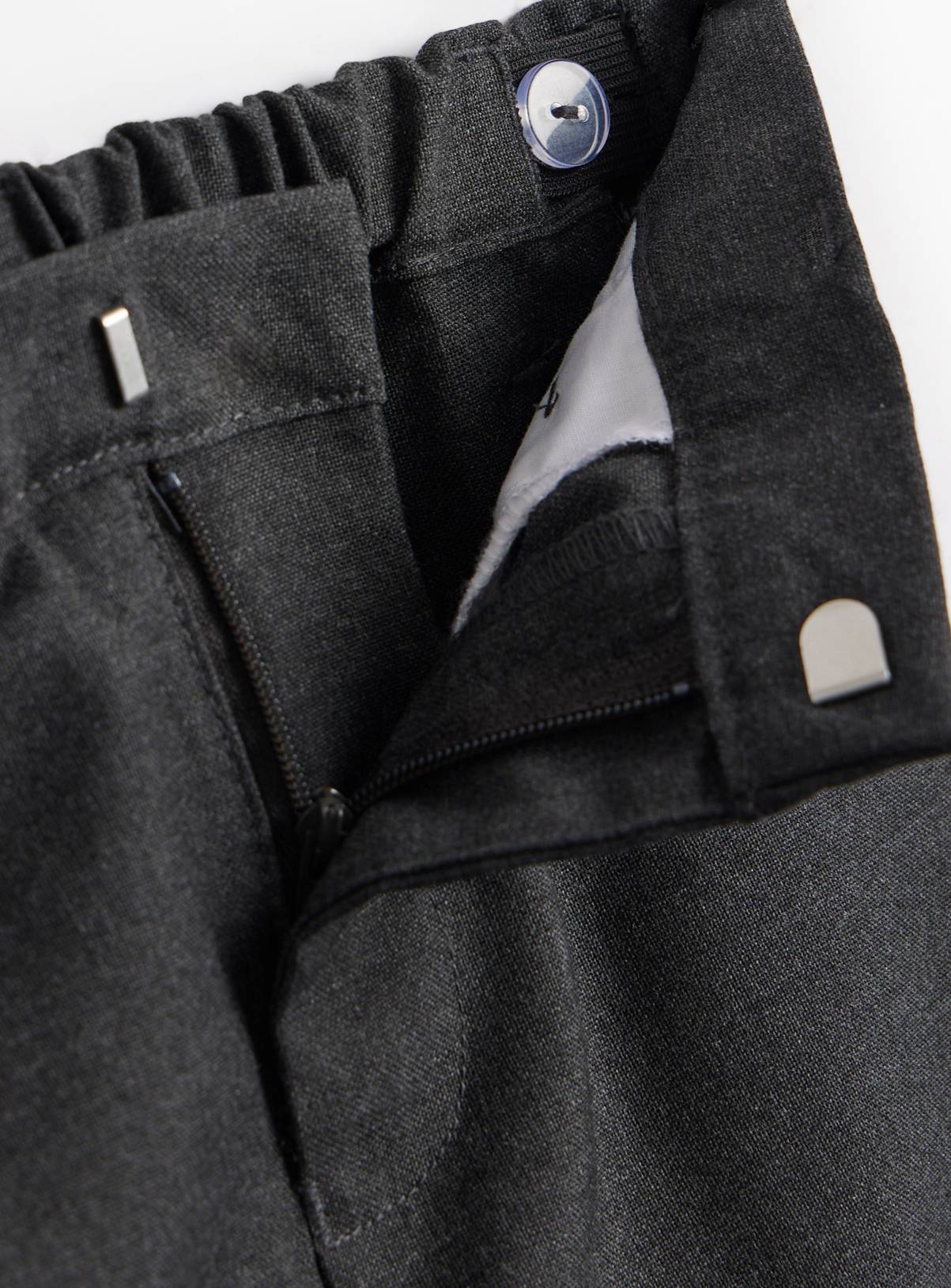4 Pack Grey Trousers with Reinforced Knees & Extendable Hems 7 years - Image 4