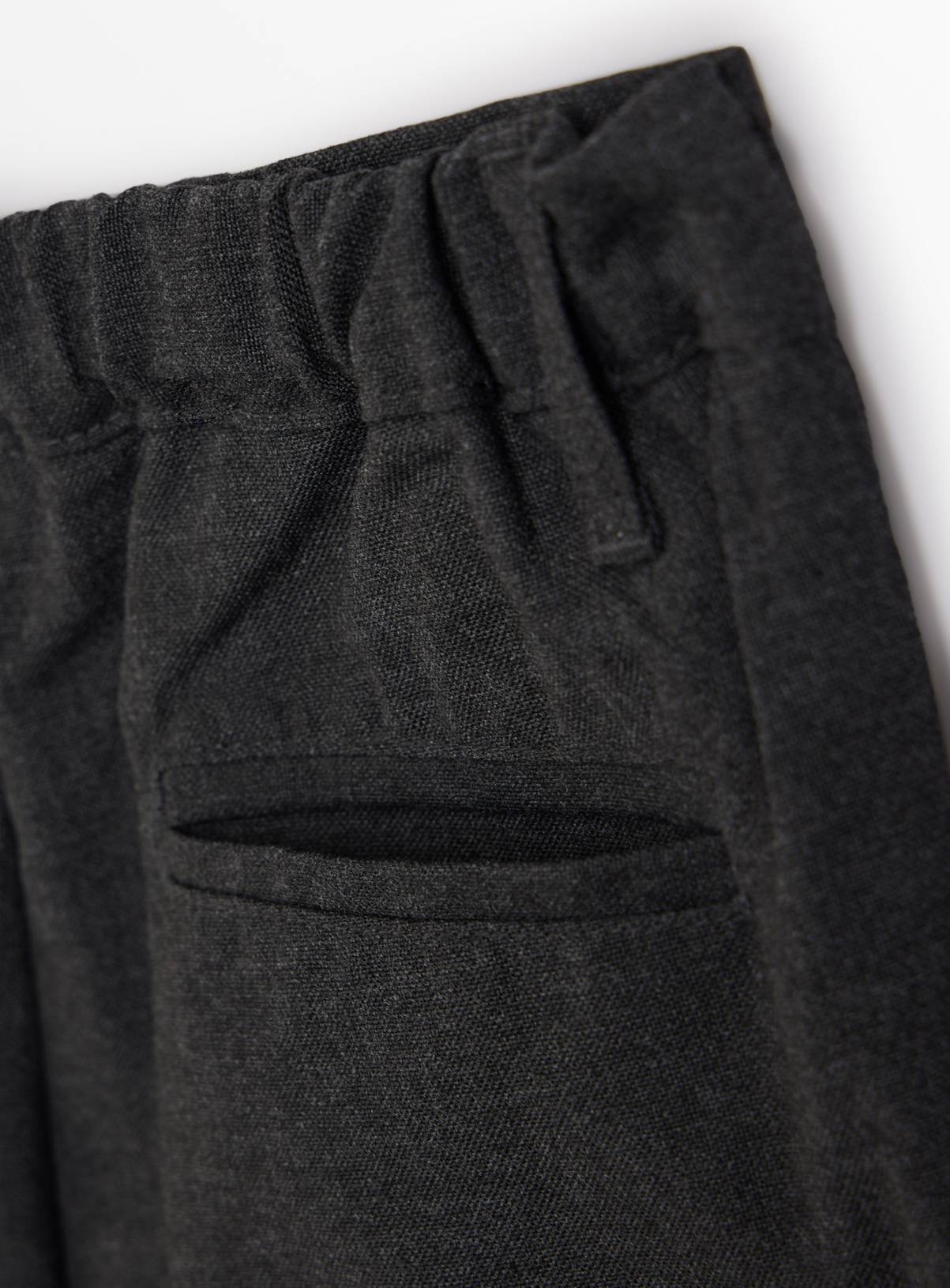 4 Pack Grey Trousers with Reinforced Knees & Extendable Hems 7 years - Image 5