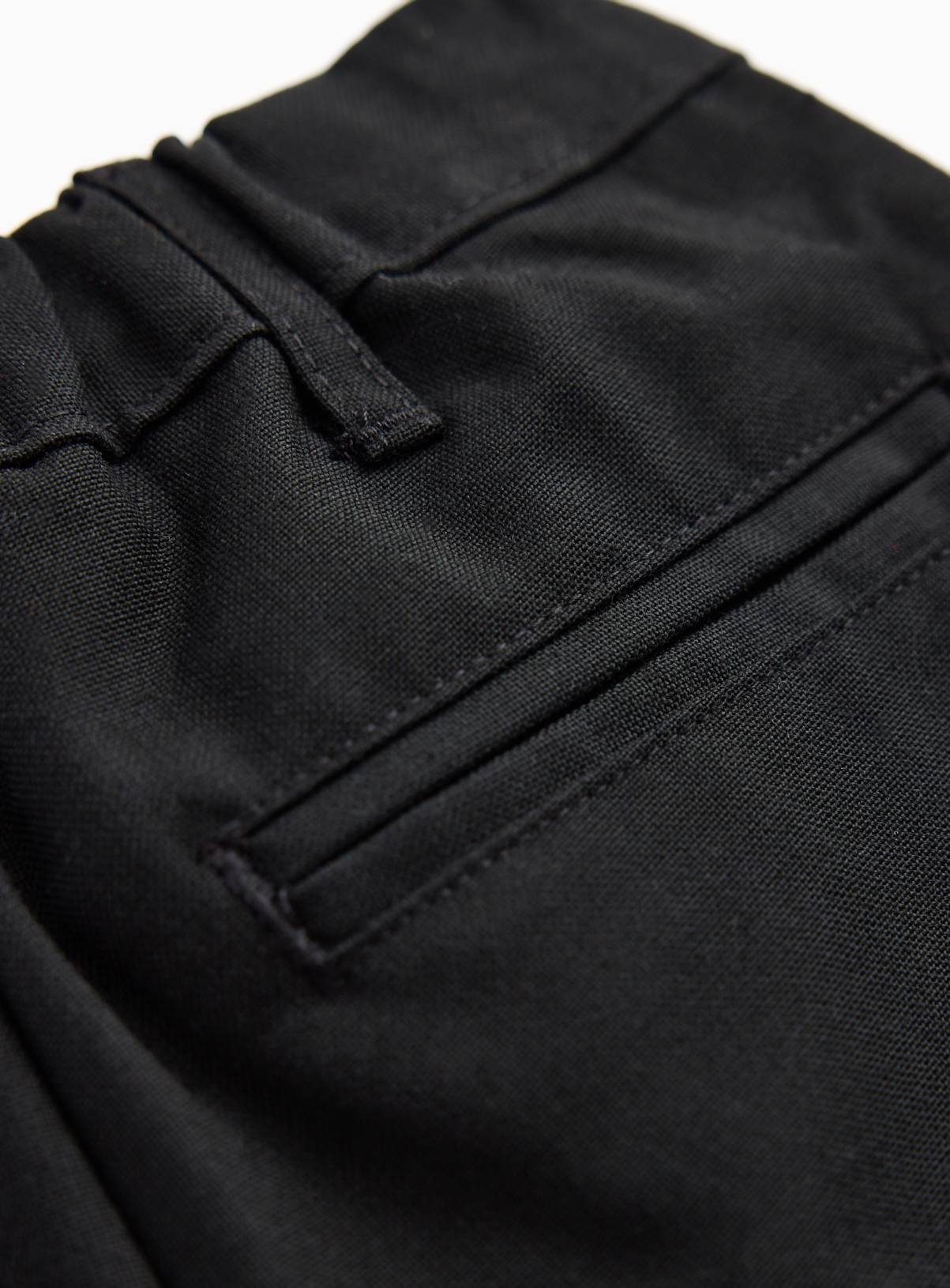 Black Woven Slim Fit Reinforced Knees Extendable Hem Trousers 4 Pack 12 years - Image 2
