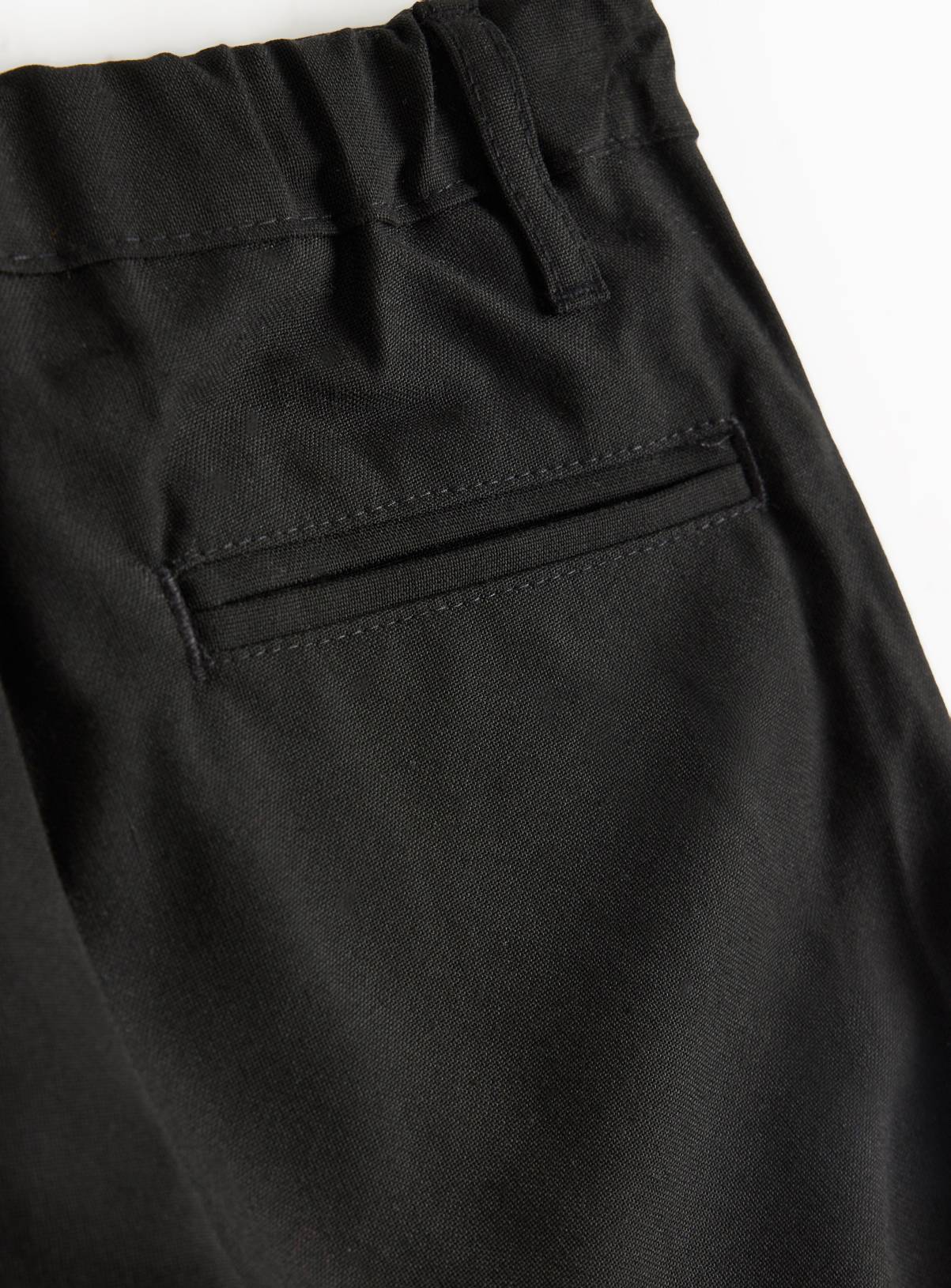 Black Woven Slim Fit Reinforced Knees Extendable Hem Trousers 4 Pack 12 years - Image 4