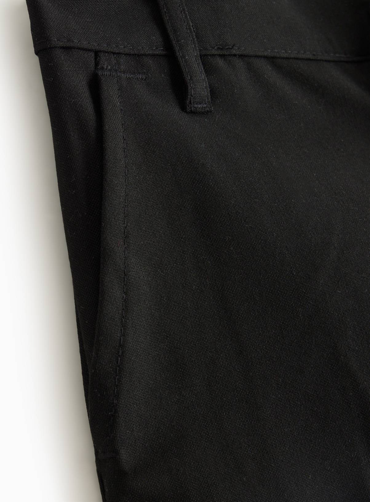 Black Woven Slim Fit Reinforced Knees Extendable Hem Trousers 4 Pack 12 years - Image 5