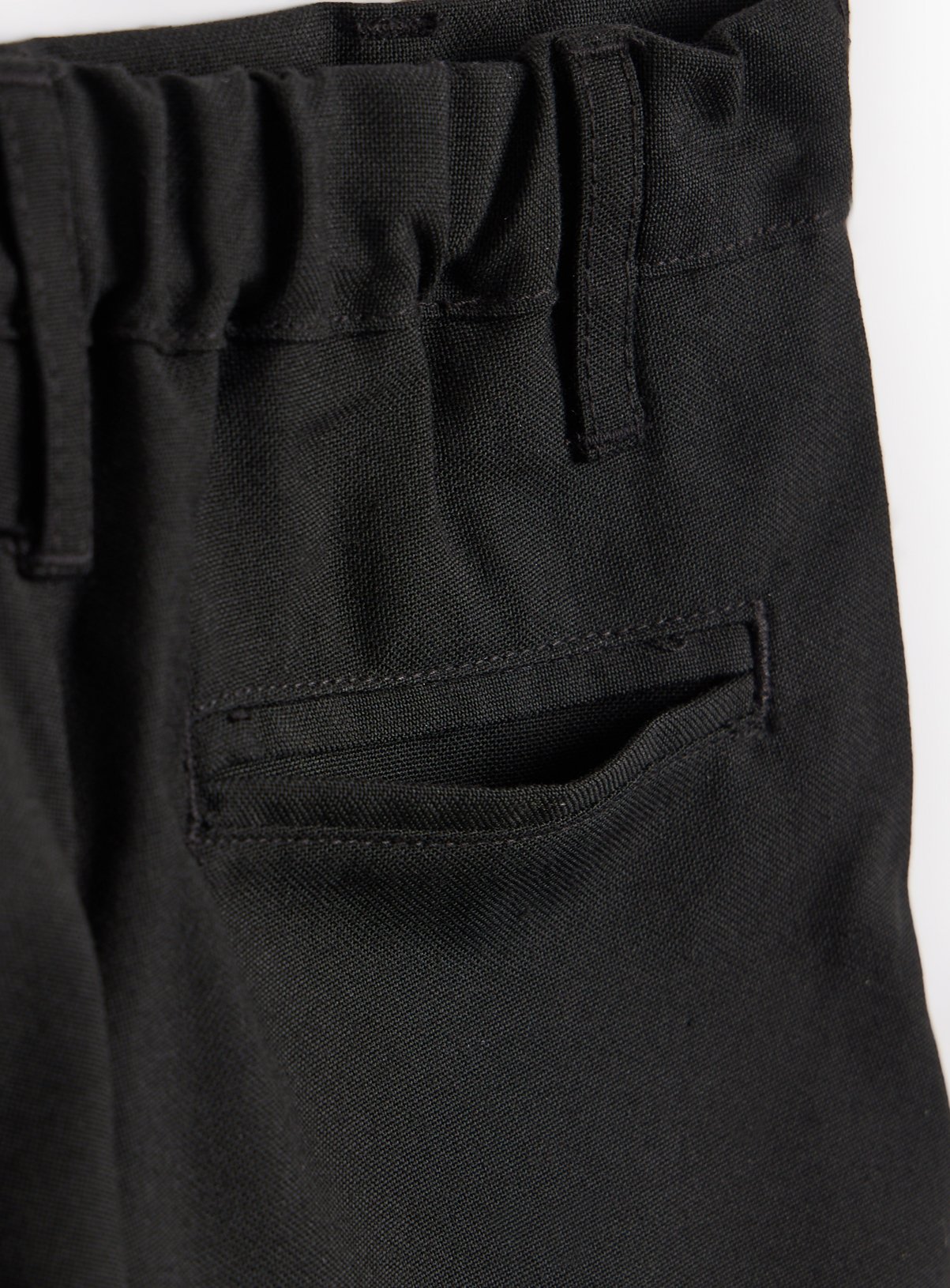 Black Woven Slim Fit Reinforced Knees Extendable Hem Trousers 4 Pack 12 years - Image 6 thumbnail