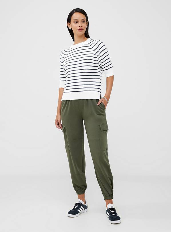 FRENCH CONNECTION Lily Mozart Stripe Short Sleeve Jumper M