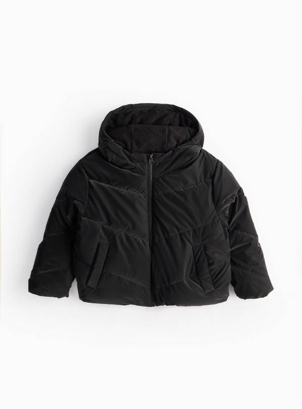 Black Boxy Puffer Jacket 5-6 years